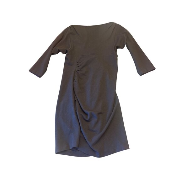 Diane Von Furstenberg Black Ruched Dress Size 12 Career Work Professional - Picture 5 of 5